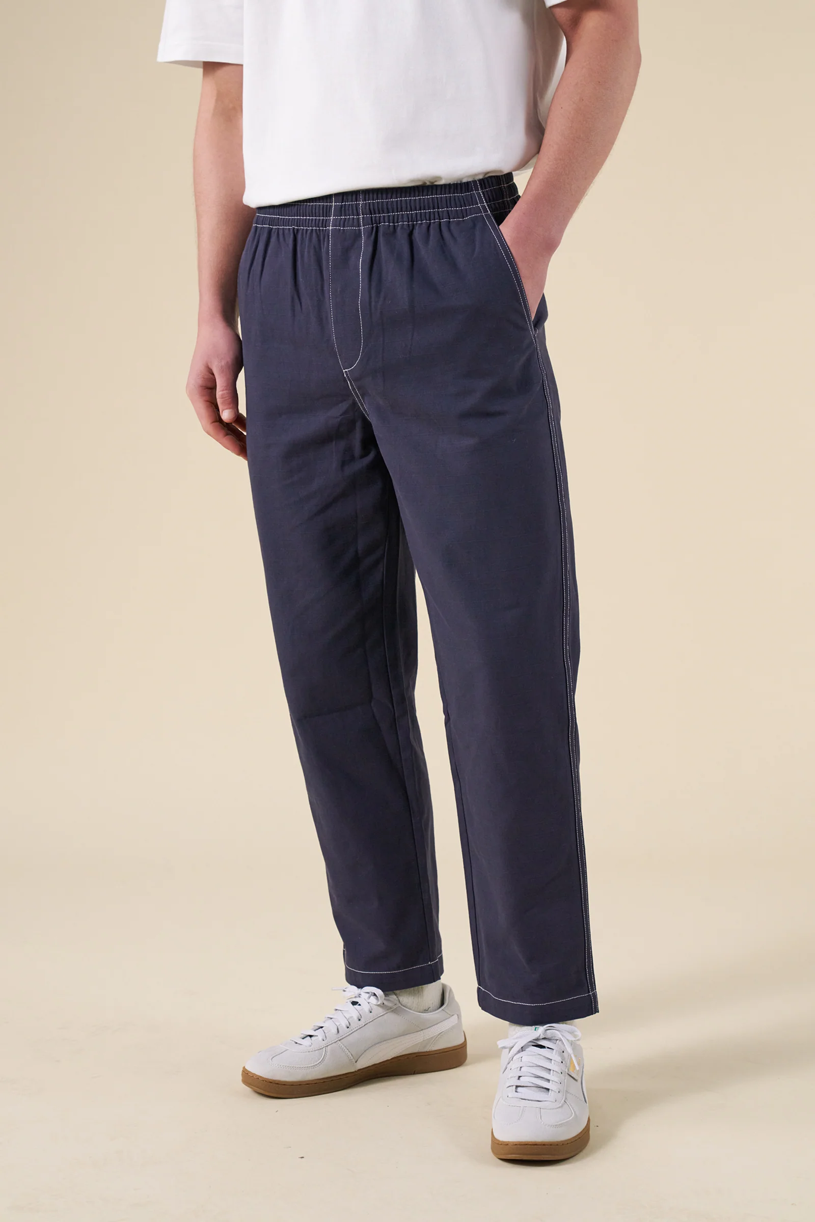 Contrast Ripstop Casual / Everyday Trousers - Bound